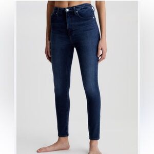 Calvin Klein Super High Rise Jegging Dark Blue